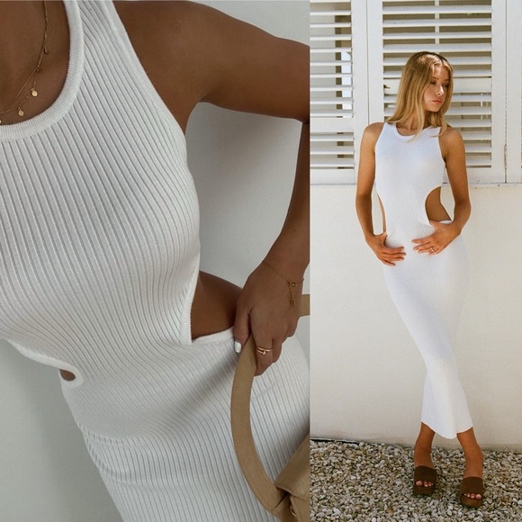 SABO SKIRT Orion White Maxi Dress